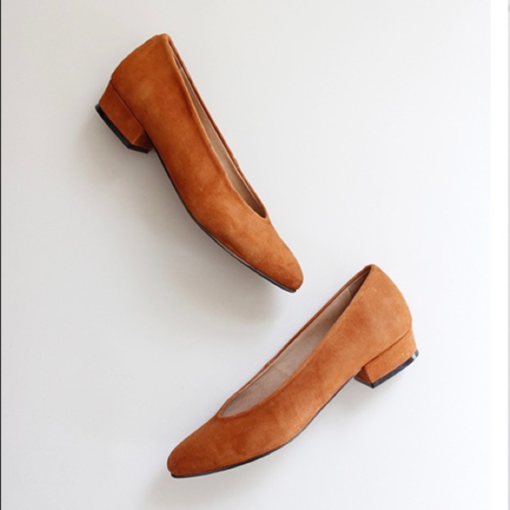 Tan Suede Pumps for Women US7